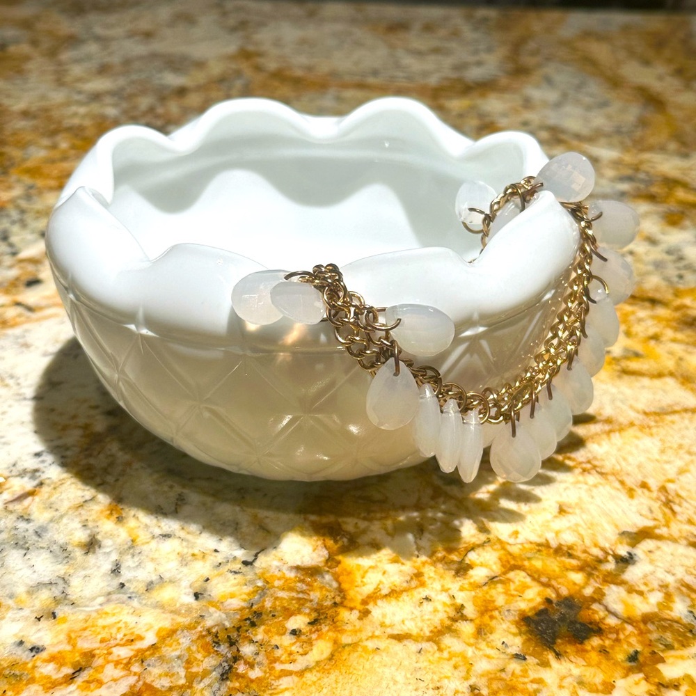 Milk Glass Bowl 1950s
